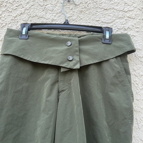 Free People Movement High Waist Snap Button Baggy Jogger Pant Army Green Size XS - Picture 2 of 9